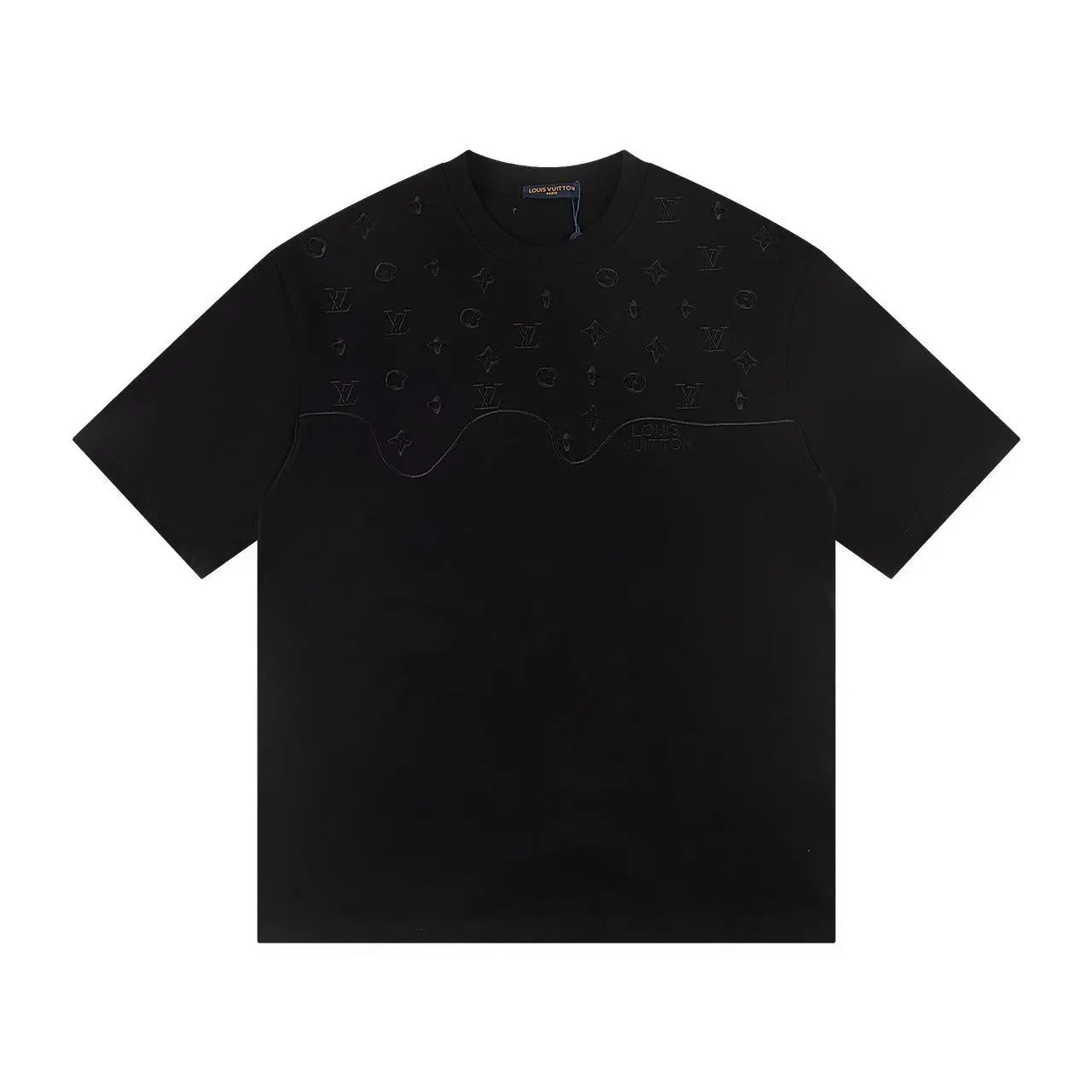 🅿️160 Style: 2026 new Louis Vuitton short-sleeved T-shirt Material: High version 300g double yarn combed cotton Size: S～XL Color: Black Style number: Z030